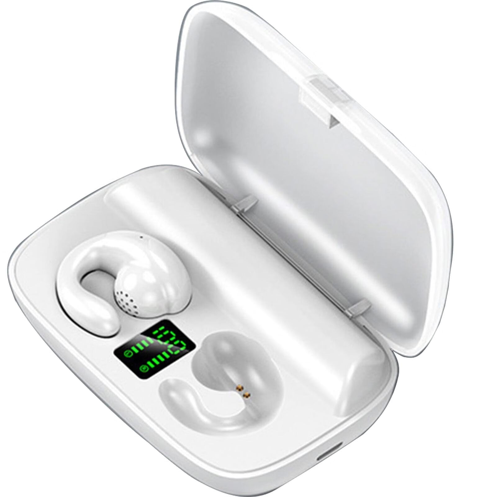 WILLED Wireless Earbuds with Earhooks Mini Bone Conduction Headphones Waterproof Bluetooth Open