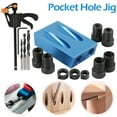 thumbnail image 2 of 15Pcs Pocket Hole Jig Kit 6/8/10mm Angle Drill Guide Set Woodwoorking Tool Hole Puncher Locator Jig Drill Bit Carpentry Tools, 2 of 6
