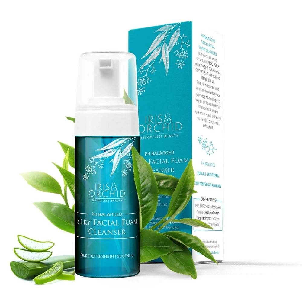 NATURAL Face Wash Cleanser | Natural Aloe & Vitamin Rich Foaming Facial