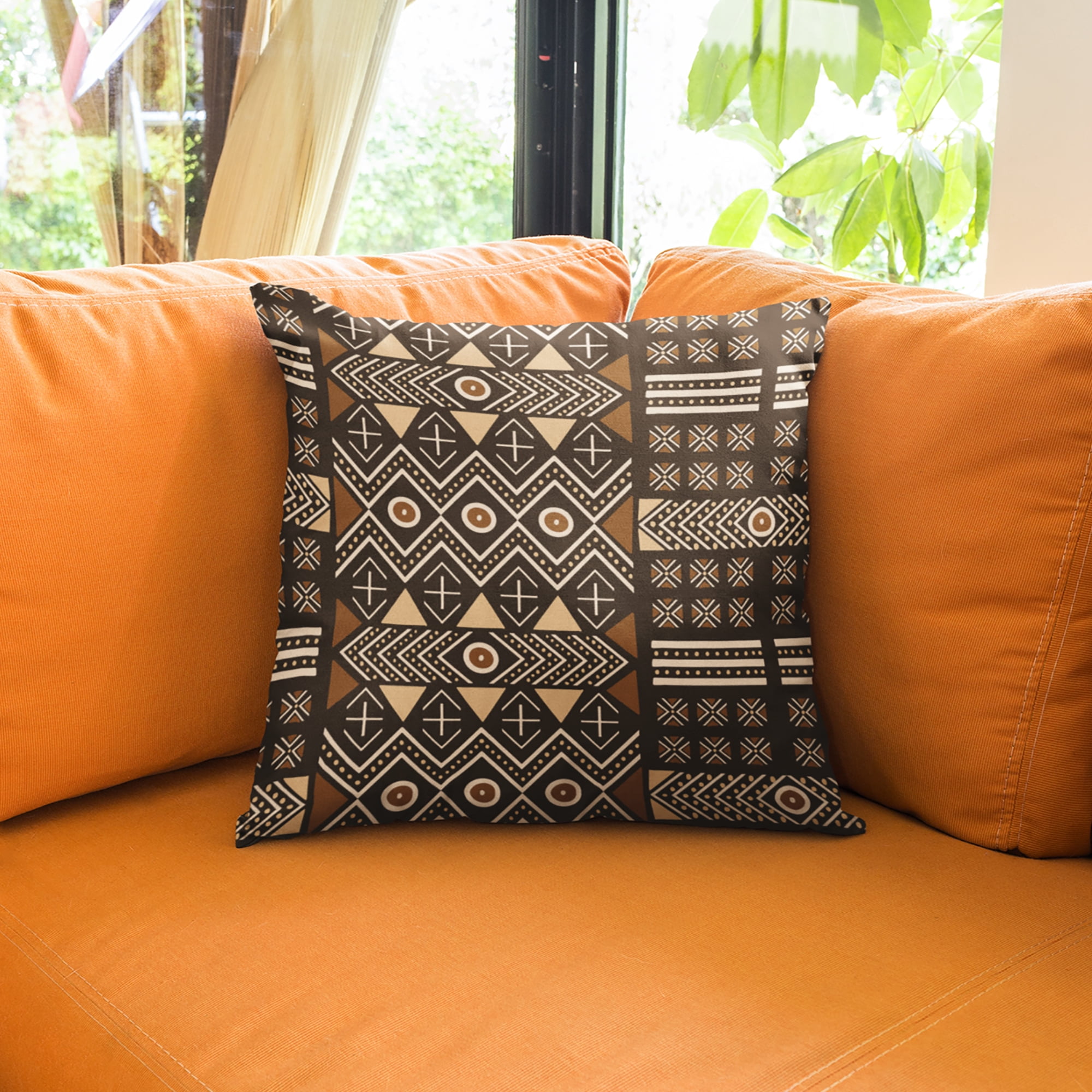 1 Yard 100% Cotton African Mudcloth 1, Black, 44" Wide for Quilting & Sewing by David Textiles