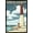 Black Framed Version, variant on Lantern Press - New Jersey Shore, Barnegat Lighthouse Wall Poster, 14.725" x 22.375"