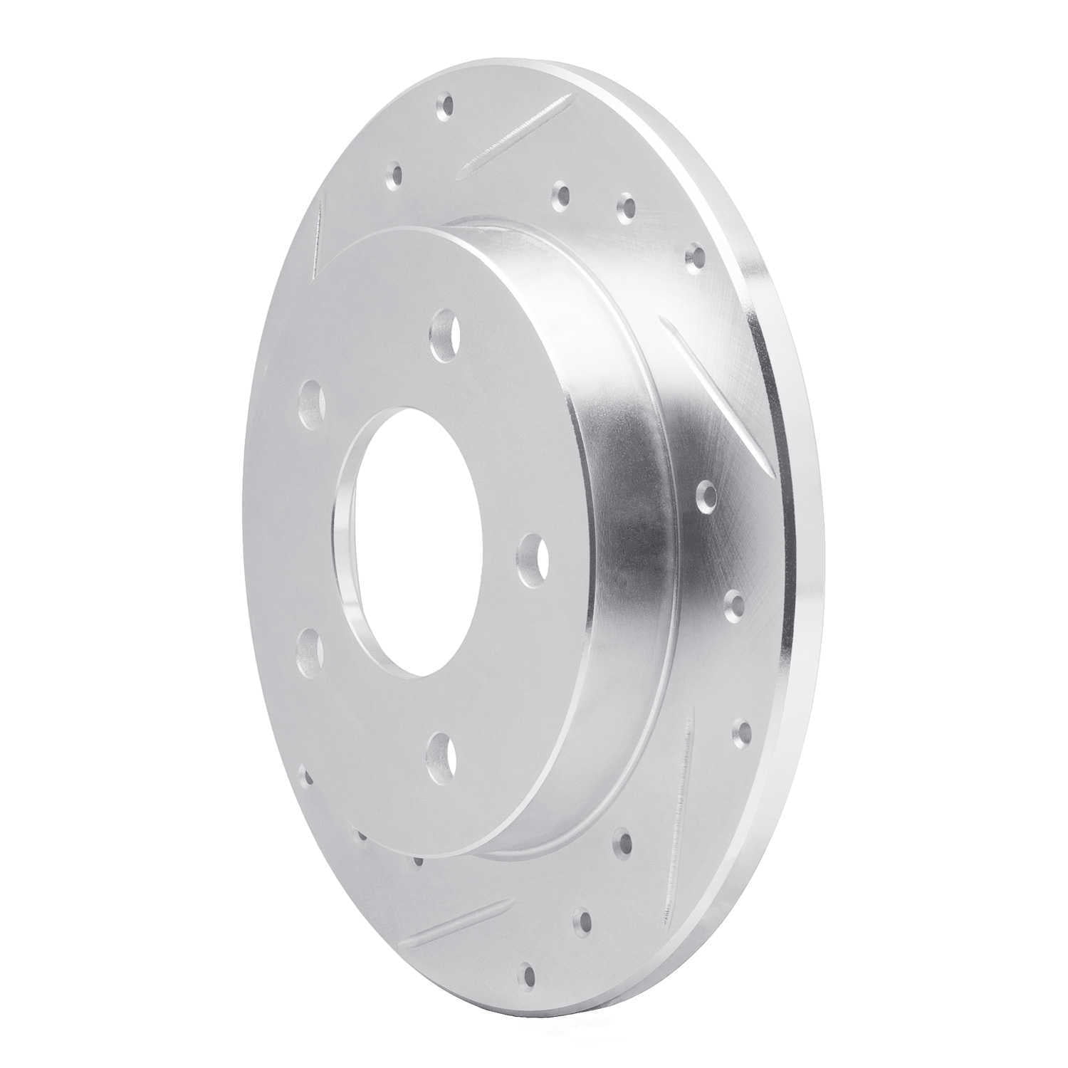 Dynamic Friction Company 631-46003L DFC Brake Rotor - Drilled And Slotted - Silver