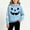 Light Blue, variant on Halloween Hooded Sweatshirts for Unisex Children Cute Printed Long Sleeve Fashion Casual Cozy Pullover Tops with Front Pockets Orange 11-12Years