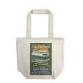 thumbnail image 1 of Seattle, Washington, Ferry Vintage Sign (100% Cotton Canvas Reusable Tote Bag), 1 of 3