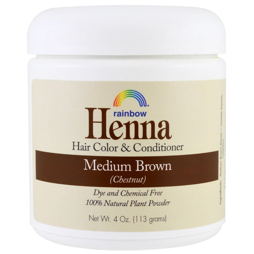 Rainbow Research Henna Hair Color and Conditioner Medium Brown Chestnut