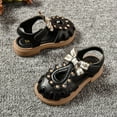 thumbnail image 5 of Viluyesy Girls Casual Spring Summer Sandals Soft Sole Closed Toe Princess Style Sandals for Toddlers and Kids Black Size 10 M, 5 of 10