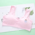 thumbnail image 2 of Ketyyh-chn99 Bras for Girls Training Bra Stretch Cotton Crop Bralette for Teen Girls Pink,M, 2 of 4