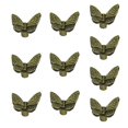 thumbnail image 3 of Forma de Mariposa Antigua 1,42 * 1,22 * 0,83 Pulgadas Perillas de pequeña sala de Aleación de Zinc Tiradores verde, 3 of 7
