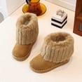 thumbnail image 7 of OGLCCG Boys Girls Snow Boots Suede Winter Warm Faux Fur Lined Slip On Outdoor Winter Shoes for Toddler/Little Kid/Big Kid Size 3-11, 7 of 7