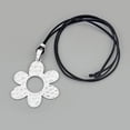 thumbnail image 4 of Osdhezcn Korean Fashion Black Rope Necklace Women Adjustable Elegant Metal Heart Flower, 4 of 9