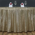 thumbnail image 3 of BalsaCircle 108" Sequin Round Tablecloth Champagne, 3 of 5