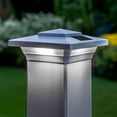 thumbnail image 3 of Classy Caps Windsor Solar Post Cap - Fits 4"x4" and 3.5"x3.5" Posts - White Vinyl (PVC), 3 of 10