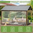 thumbnail image 4 of Transparent PE Tarpaulin, Waterproof, Tear-Resistant Material, UV Sunproof, High Transparency, Heavy-Duty Construction, Rainproof Tarp,Versatile Outdoor Protection, 4 of 8