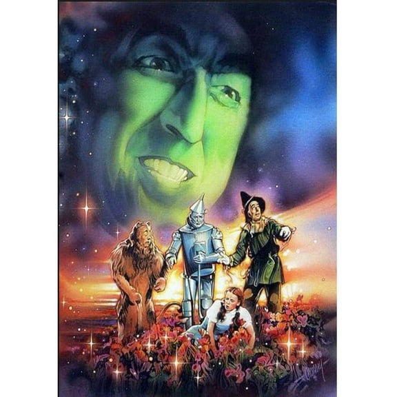 Adult DIY Diamond Painting Set,The Wizard of Oz Full Round Diamond Diamond Set,5D Wall Painting Art,Gemstone Art Crafts Family Game Gift 15.8x11.8 inches