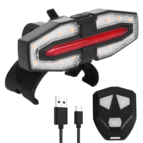 Electric Scooter Turning Signal Tail Light USB Rechargable with Remote Control LED ywm58