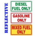 thumbnail image 2 of Reflective Diesel Fuel Only Gasoline Only Mixed Fuel Only Vinyl Decal | Sticker | Fuel Gas Door Transfer Tank Eco Pump Gas Label Weatherproof (Combo Pack), 2 of 3