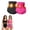 Hot Pink+Black, variant on LILIYA 2026 4 in 1 Compression Sweat Shorts for Women Micro-Particle Sculpting Workout High Waist Breathable Seamless Yoga Pants 2 Piece
