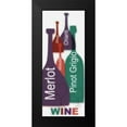 thumbnail image 2 of Greene, Taylor 8x14 Black Modern Framed Museum Art Print Titled - WINE PANEL, 2 of 5