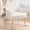 Beige, variant on Holiway Accent Chair Flannel Upholstered with Metal Legs, Modern Sofa Chair for Bedroom/Office, Yellow