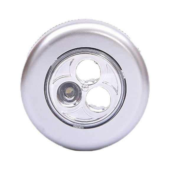 Cadorn 3Pcs LED Stick-On Press Lights – Wireless Emergency Clapping Sensor Night Lights for Bedroom, Cabinet & Wall – 3LED Household Wireless Lighting
