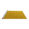 thumbnail image 2 of Ahgly Company Machine Washable Indoor Rectangle Abstract Yellow Modern Area Rugs, 2' x 5', 2 of 4