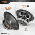 thumbnail image 2 of PRV Audio 8MB450 v2 8" 8-Ohm 450W Midrange Car Pro Audio Speaker MID, 2 of 7