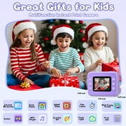 2.4 Instant Print Camera for Kids, 1080P HD Instant Kids Camera 32G Card & Photo Paper for Girls Boys Age 6-12 Birthday Gifts - Purple
