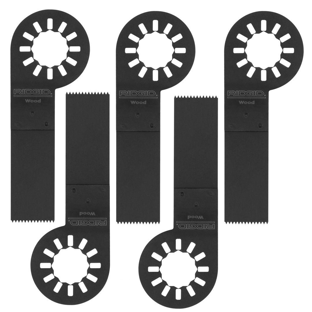 Ridgid 5 Pack of Genuine OEM Replacement Oscillating Blade A24JM035PK