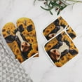 thumbnail image 5 of Farm Cows Oven Mitt And Pot Holder Set Oven Glove for Kitchen Baking Cooking Grilling, 5 of 6