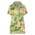 thumbnail image 4 of MEICHEN Lounge Set for Women Satin Pajamas Set Button Down 2 Piece Shorts Set Lingerie Notch Collar Sleepwear Summer Essentials Fashion Sleepwear, 4 of 4