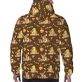 thumbnail image 7 of Lsque Autumn With Pumpkin Harvest Pattern Casual Men's Hoodie,Hooded Sweatshirt with Kangaroo Pocket,Pullover Hoodie-Small, 7 of 7