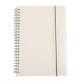 thumbnail image 1 of LKWLPD Spiral Notebook A6 College Ruled Clear Frosted Hardcover Spiral Notebooks Journals Planner Thick Paper for Study and Notes G, 1 of 2