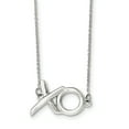 thumbnail image 1 of Collier Extension 925 en Argent Sterling Poli 'XO' avec 16 Pouces, 1 of 2