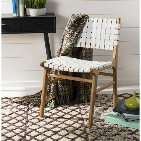 dining chair safavieh chairs woven leather taika natural kitchen dialog displays option button additional opens zoom decor