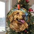 thumbnail image 2 of Golden Retriever: -Style Christmas Ornament - Made With Real Glass, Holiday Keepsake, Xmas Tree Hanging Decoration, Seasonal Gift Idea, Collectible Ornament 2025, 2 of 5