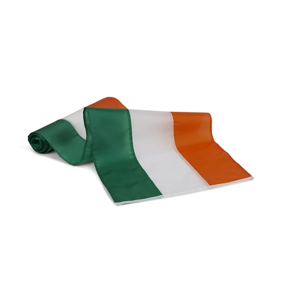 St. Patrick's Day Nylon Bunting By Old Glory Bunting - 3 Stripe Green, White & Orange Irish Bunting - 18 inches wide x 10 yards long. Made in USA!  Free Shipping Available!
