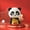 A, variant on Honeeladyy Solar Powered Nodding Panda Statue Ornament for Luck and Fortune Solar Nodding Panda Figurine Car Dashboard Animal Figurine Ornament for Table Cabinet Shelf Decoration