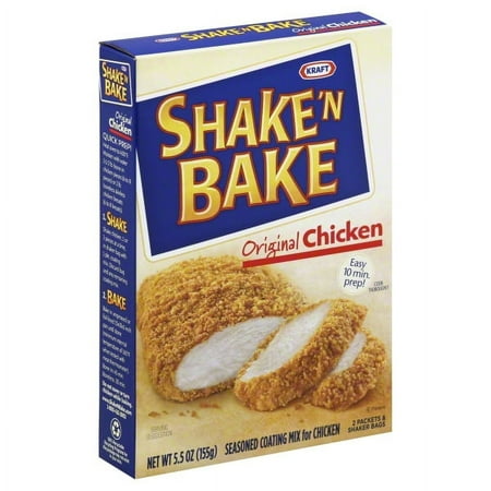 Kraft, Original Chicken Seasoned Coating Mix, Powder, 5.5oz, Shelf Stable, Cardboard Box
