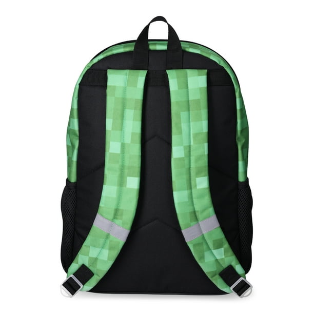 Minecraft Boys 17 Laptop Backpack 2 Piece Set with Lunch Bag Multi Color