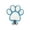 Blue, variant on Wooden Paw Print Wall Hook With Metal Hanging Hook,Pet Leash Key Holder For Entryway Dog Accessories Home Decor(Black)