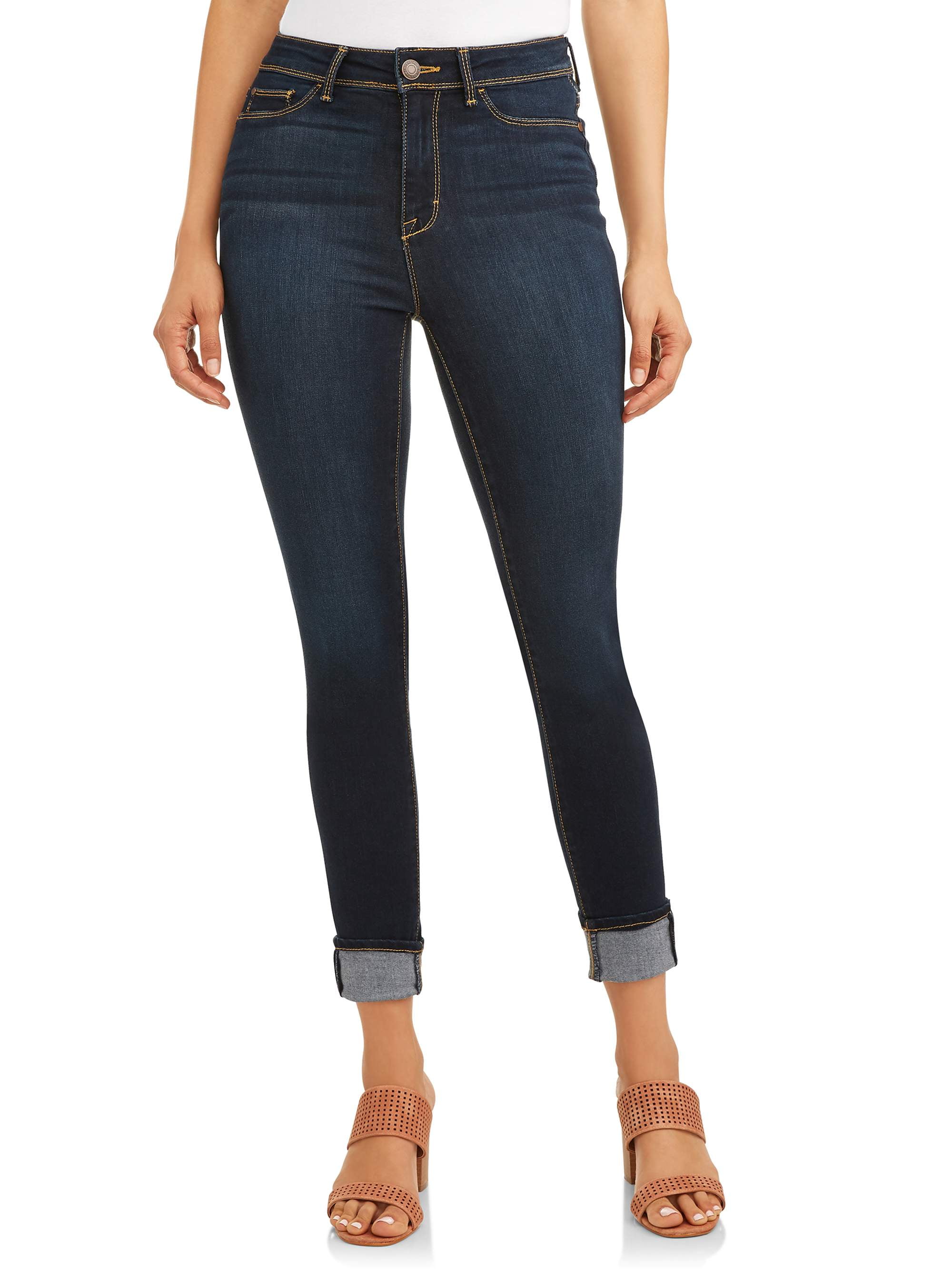 time and tru women's high rise sculpted ankle jegging