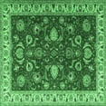 thumbnail image 1 of Ahgly Company Indoor Square Persian Emerald Green Traditional Area Rugs, 3' Square, 1 of 4