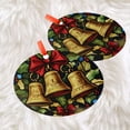 thumbnail image 3 of Christmas Bells: -Style Christmas Ornament - Made With Real Glass, Holiday Keepsake, Xmas Tree Hanging Decoration, Seasonal Gift Idea, Collectible Ornament 2025, 3 of 5