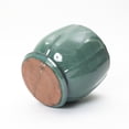 thumbnail image 4 of LuxenHome 14" Dia Jade Green Large Round Ceramic Planter with Attached Saucer, Glazed Indoor Outdoor Planter Pot for Indoor Outdoor Use, 4 of 9