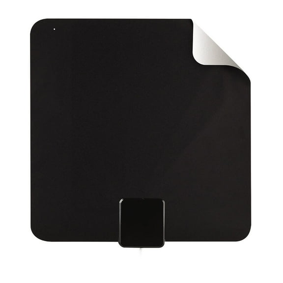 RCA Indoor Flat HDTV Antenna ANT1080EV - Multi-Directional, 8K Ultra HD - Single Piece, Black