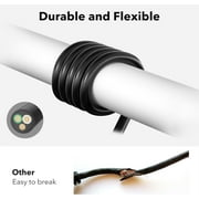 BN-LINK 3 ft Indoor Outdoor Extension Cord 16/3 SJTW, 2 Pack, Black, PVC Cable Jacket, 3-Prong, Weather Resistant, Flame Retardant, Suitable for Indoor, Landscaping & Holiday Decorations, 13A ETL