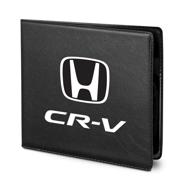 Honda CR-V Car Auto Insurance Registration Black PVC Document Holder Wallet