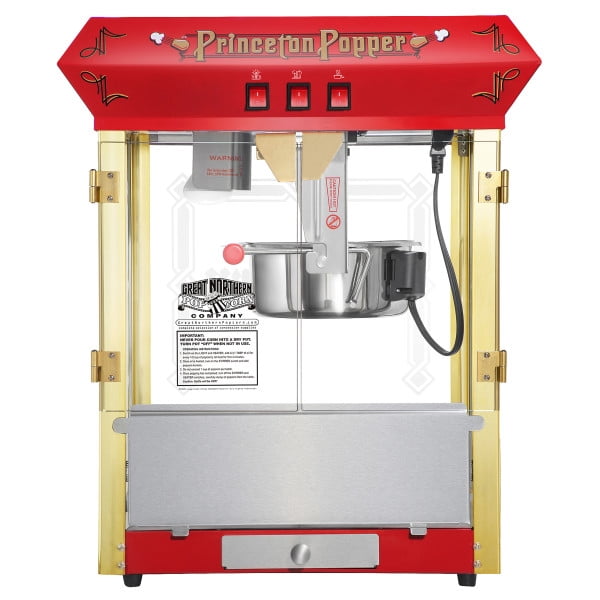 Great Northern Popcorn 8oz Princeton Popcorn Machine with Accessories, Red