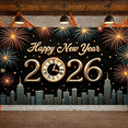 thumbnail image 3 of Decorative Design New Year Banner Festive Theme Celebration Banner for Holiday Event Indoor Decoration Party Backdrop, 3 of 9