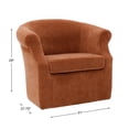 thumbnail image 7 of Mainstays Nikole Swivel Accent Chair, Chloe Clay, 7 of 7